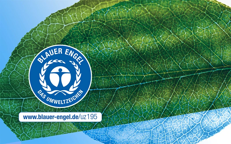 Blauer Engel für unsere Druckerzeugnisse