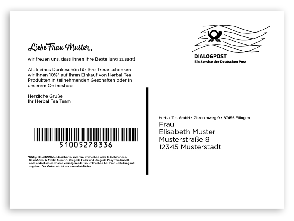 Kuvertierung & Konfektionierung